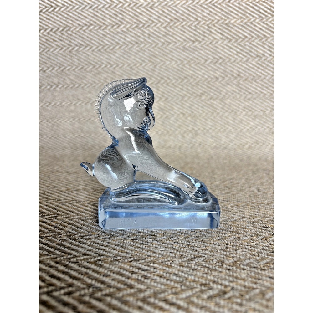 HEISEY HCA GLASS BALKING CRAWFORD WILLOW COLT HORSE LONGABERGER MAPLE LEAF 99
